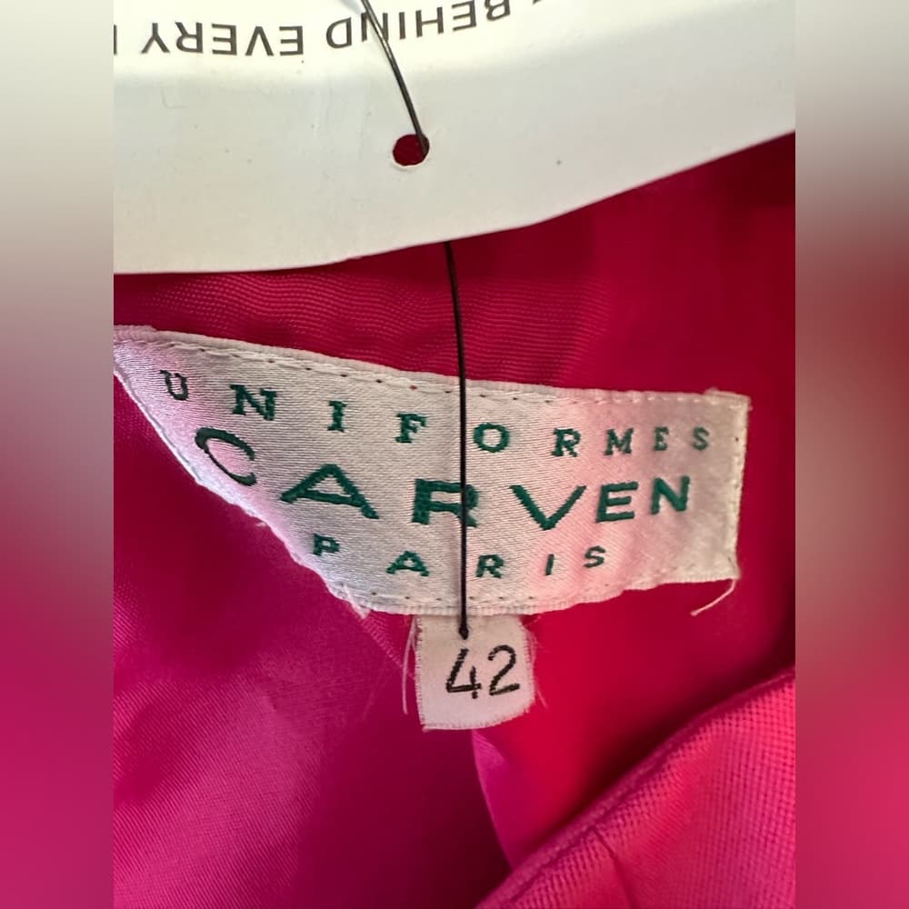 Carven Paris Pink Structured Shift Dress Tunic Runway Luxury Size FR 42 (US 10) - Thumbnail 4