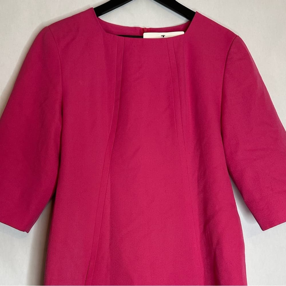 Carven Paris Pink Structured Shift Dress Tunic Runway Luxury Size FR 42 (US 10) - Thumbnail 11