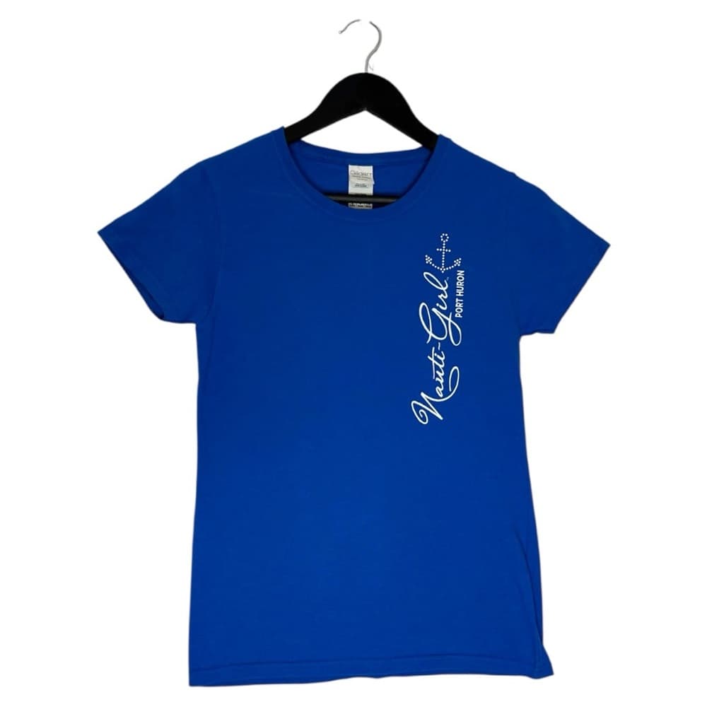 Port Huron Gildan Nauti Girl Tee Blue Souvenir Graphic Size Small - Thumbnail 9