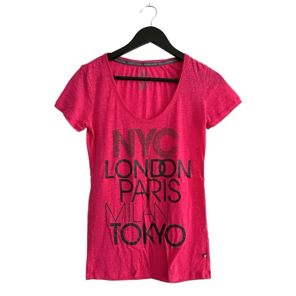 Victoria’s Secret Supermodel Essentials NYC London Paris Tee Y2K Size Small - Thumbnail 9
