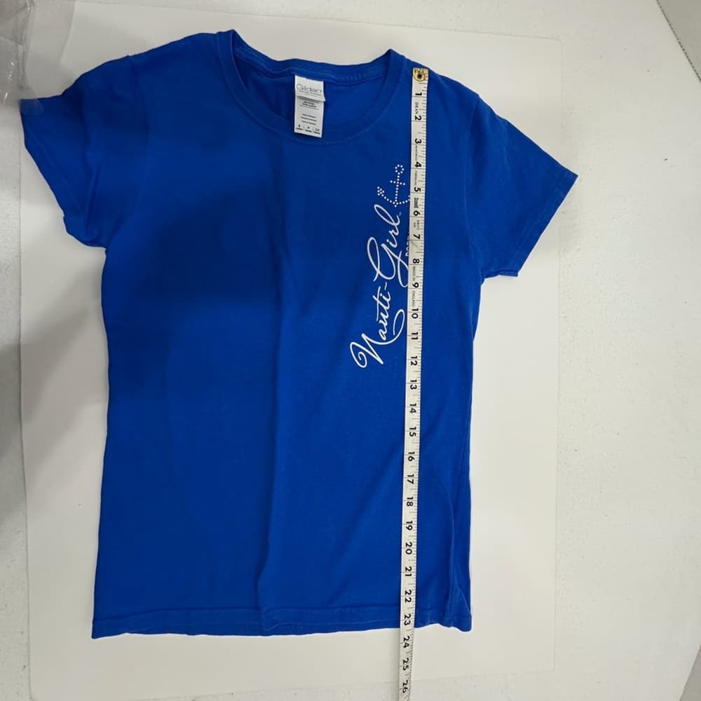 Port Huron Gildan Nauti Girl Tee Blue Souvenir Graphic Size Small - Thumbnail 7