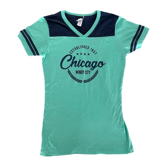 Ace Apparels Chicago Windy City Souvenir Ringer Tee Size Small - Thumbnail 9