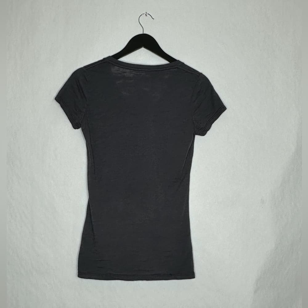 LIFE Urban Outfitters Gray Peace Graphic V Neck Tee Medium Casual Streetwear - Thumbnail 3
