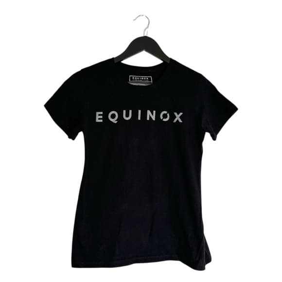 Equinox Black Women’s Shirt Fitted Graphic Tee Medium Fitness Life Gym Clubcore - Thumbnail 8