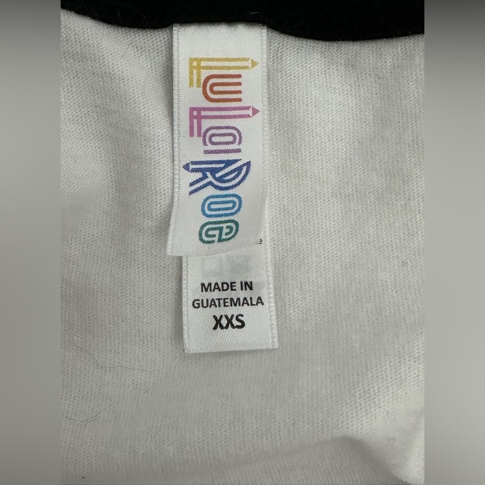 LuLaRoe White Ringer Tee Black Trim Casual Minimalist Top Size XXS - Thumbnail 4