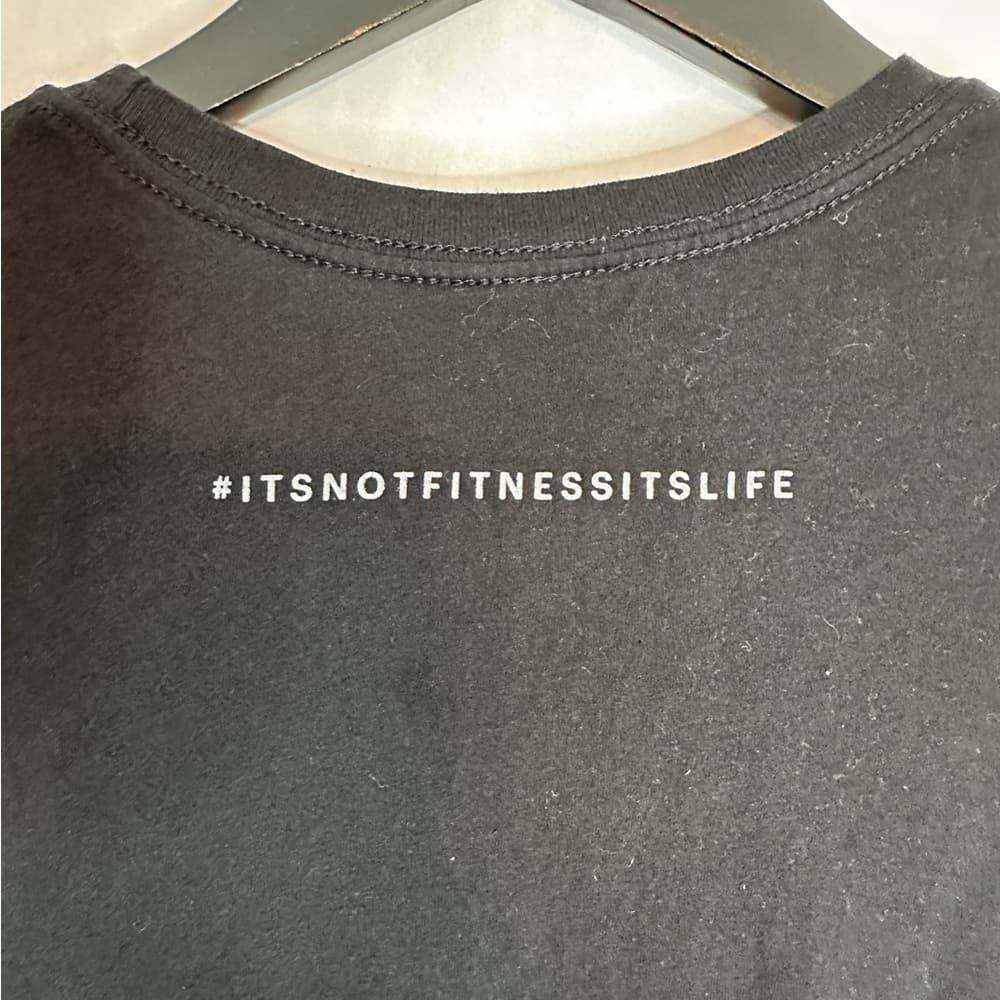 Equinox Black Women’s Shirt Fitted Graphic Tee Medium Fitness Life Gym Clubcore - Thumbnail 3