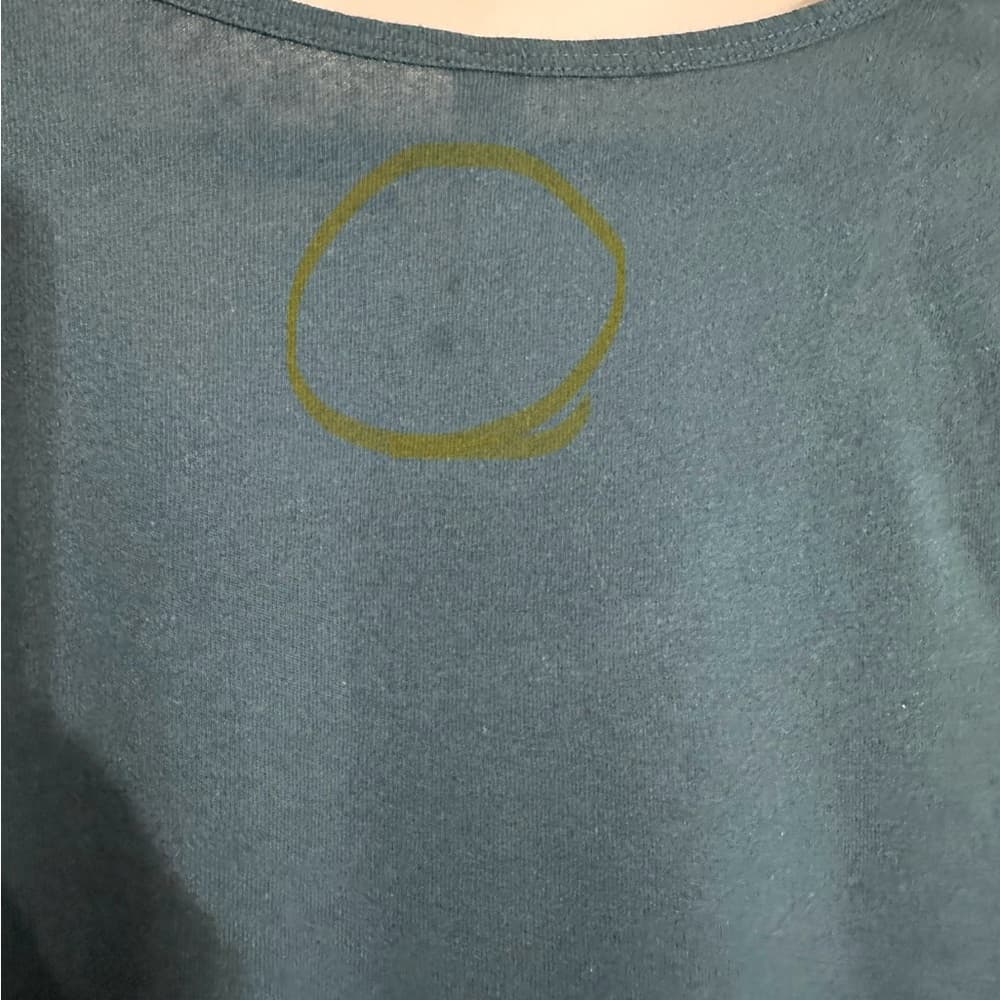 LuLaRoe Classic Tee Short Sleeve T-Shirt Size Medium 10-12 Dark Teal SEE NOTE - Thumbnail 6
