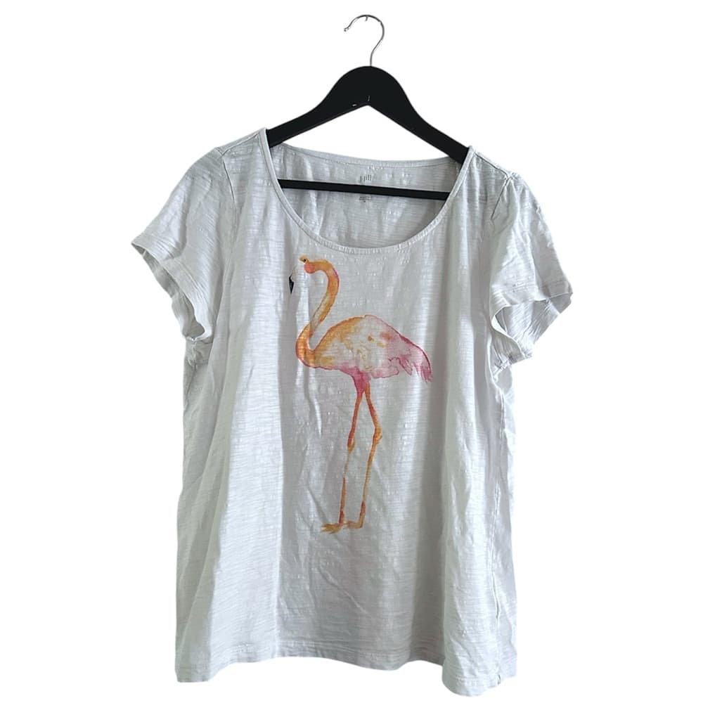 J.Jill Beach Tee Collection Flamingo Graphic Shirt Medium Resortcore Beachwear - Thumbnail 8