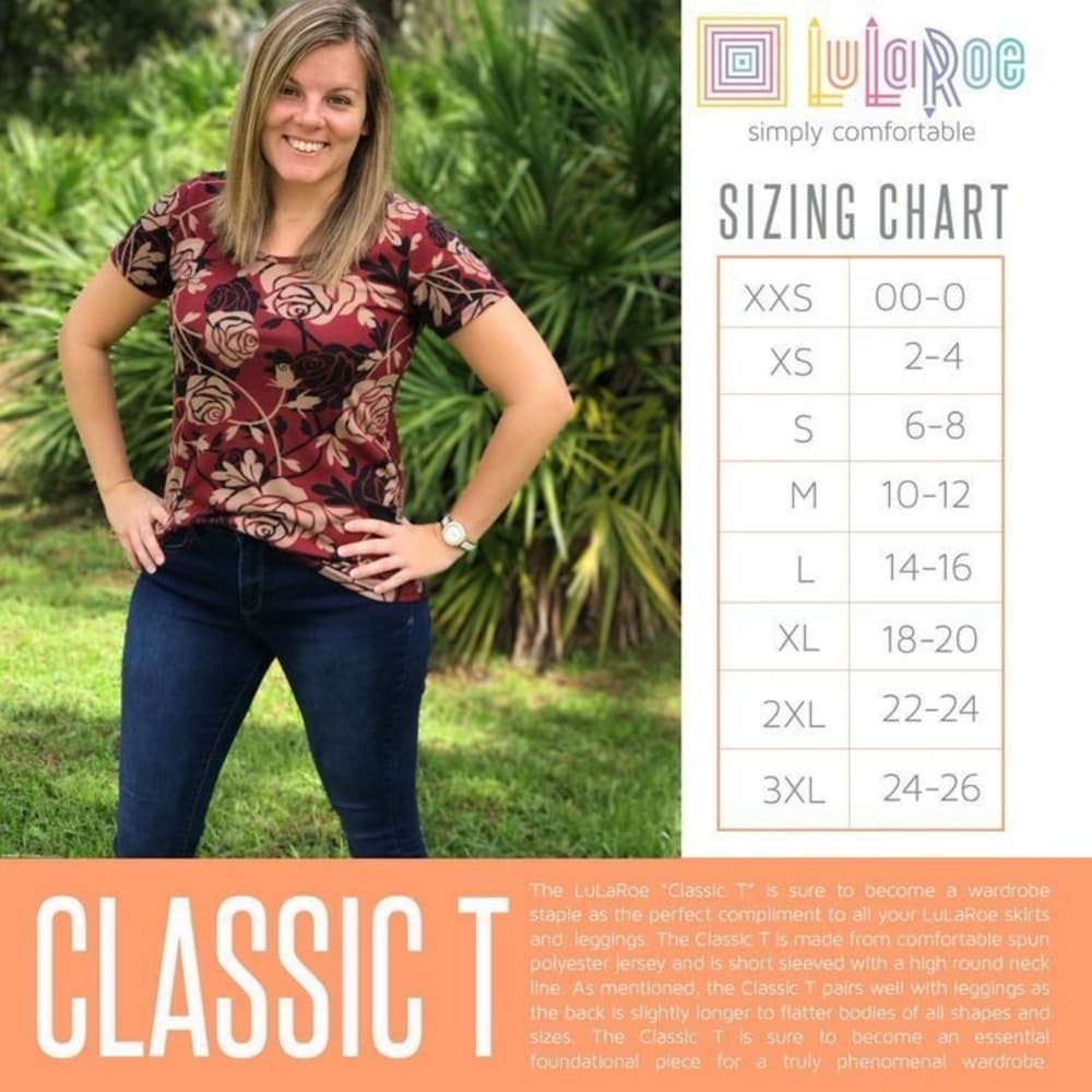 LuLaRoe White Ringer Tee Black Trim Casual Minimalist Top Size XXS - Thumbnail 8