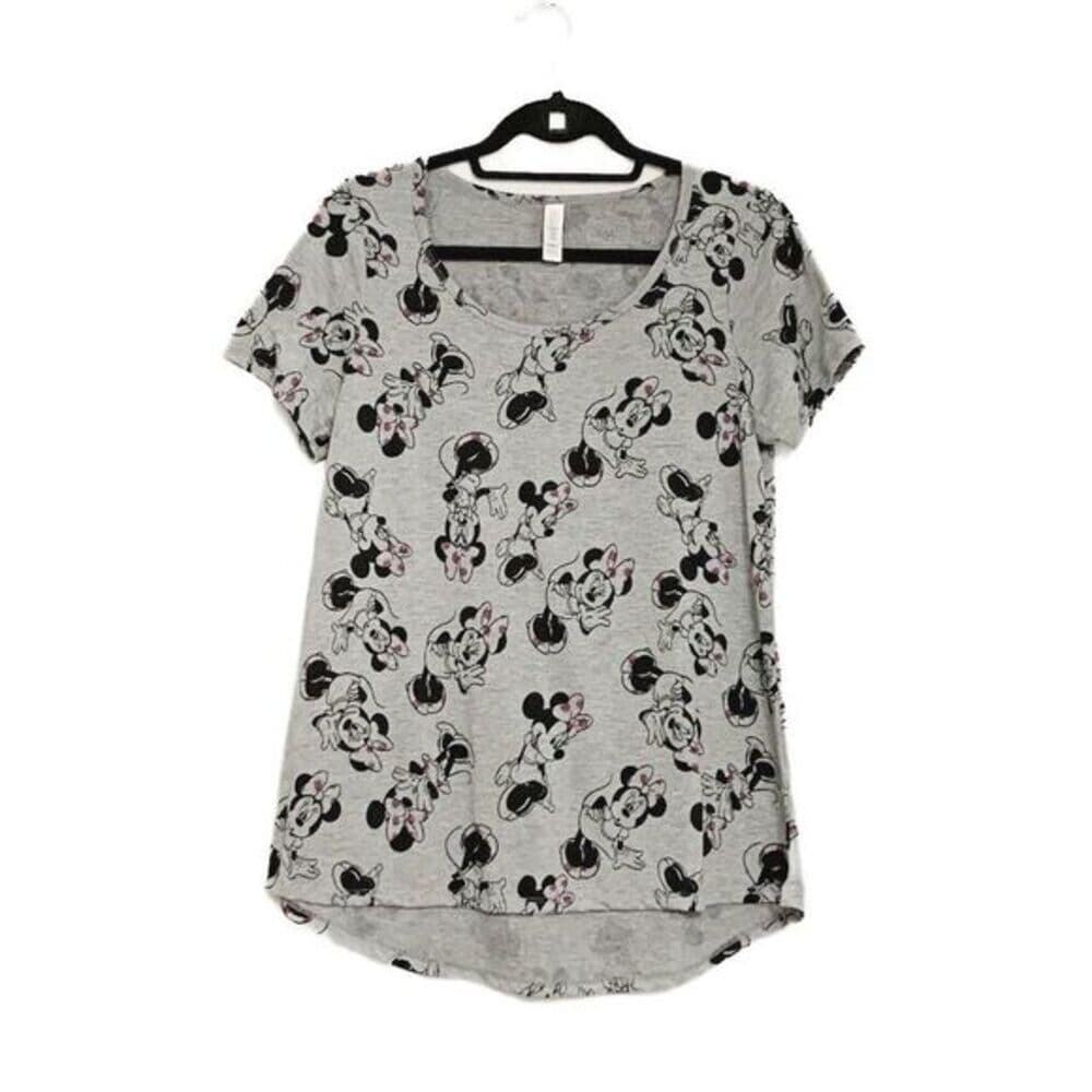 LuLaRoe Disney Minnie Mouse Classic Tee Shirt All Over Graphic Print Size Small - Thumbnail 9
