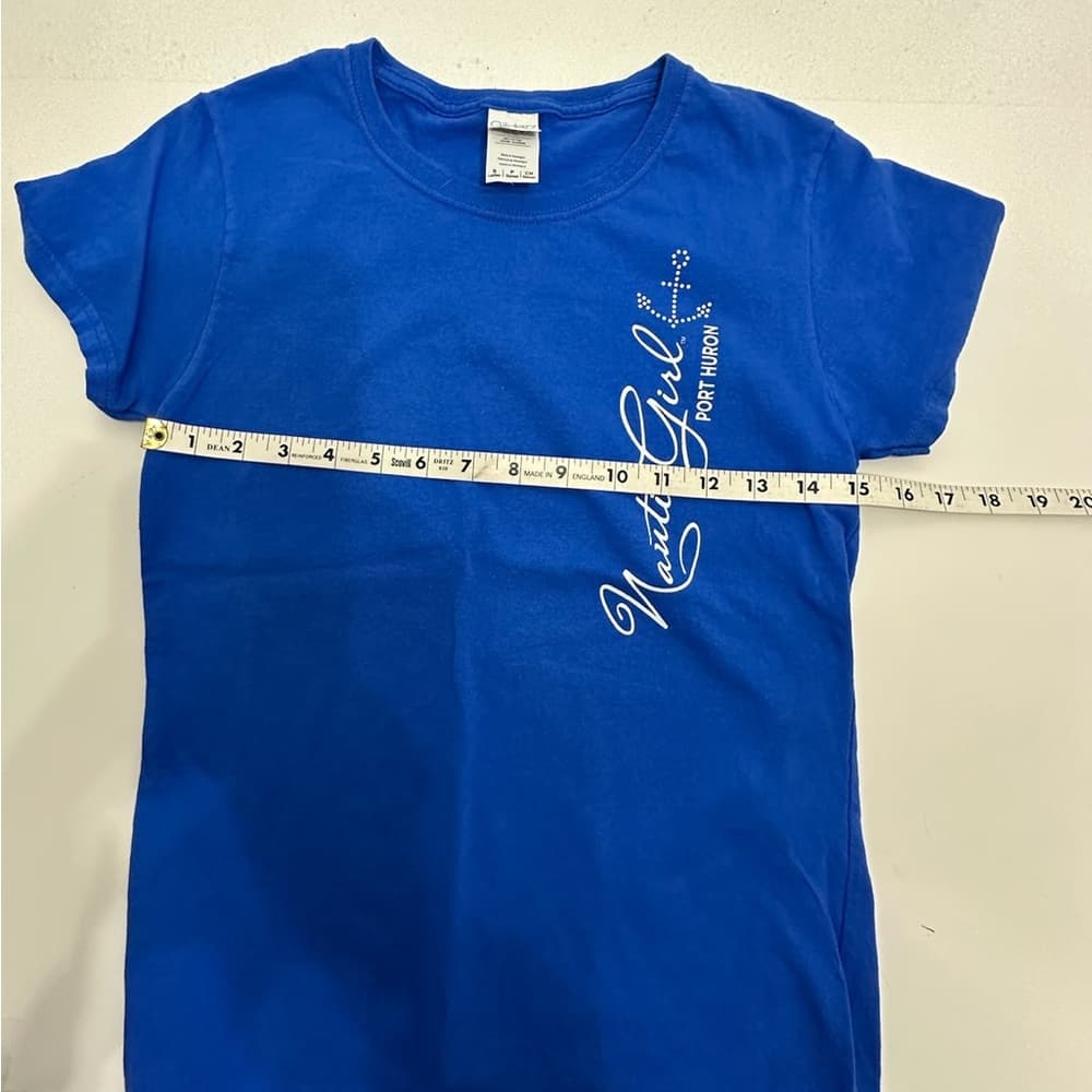 Port Huron Gildan Nauti Girl Tee Blue Souvenir Graphic Size Small - Thumbnail 8