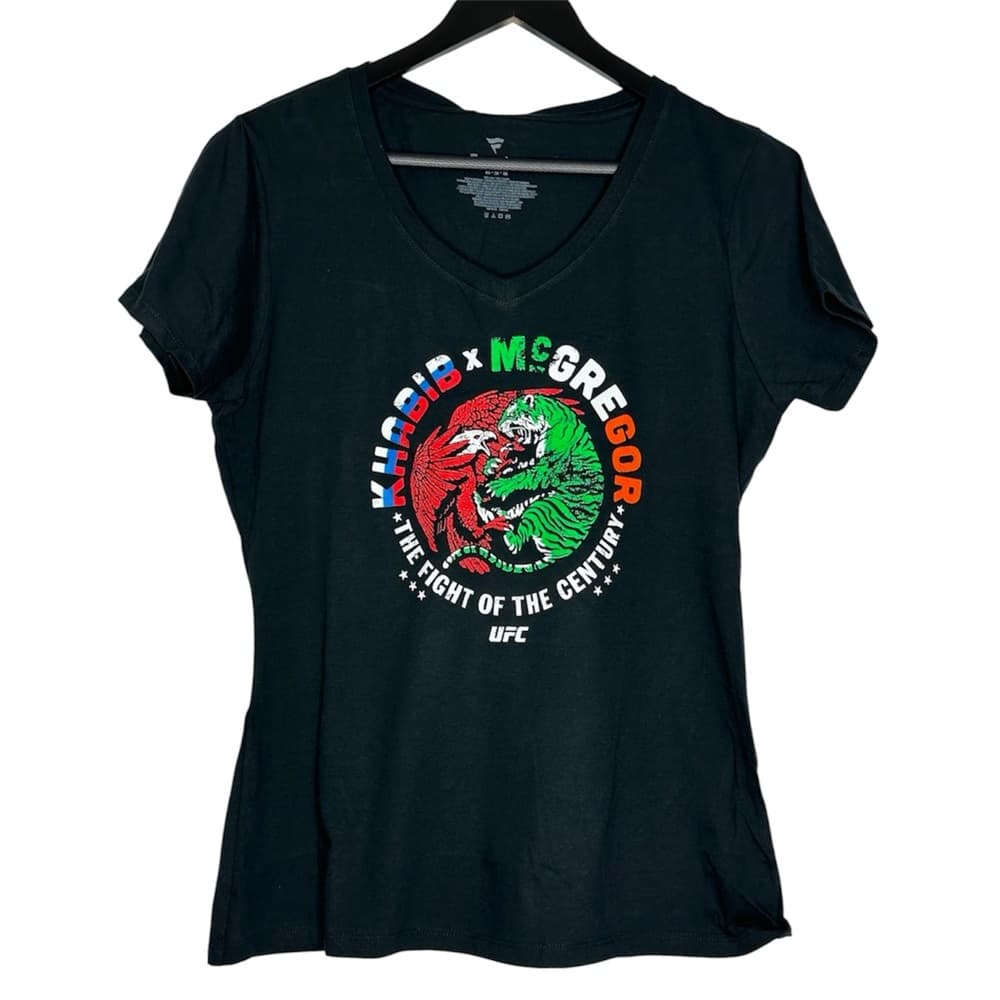 NWT UFC Fanatics Khabib McGregor Fight of the Century Tee UFC 229 Medium Black - Thumbnail 12