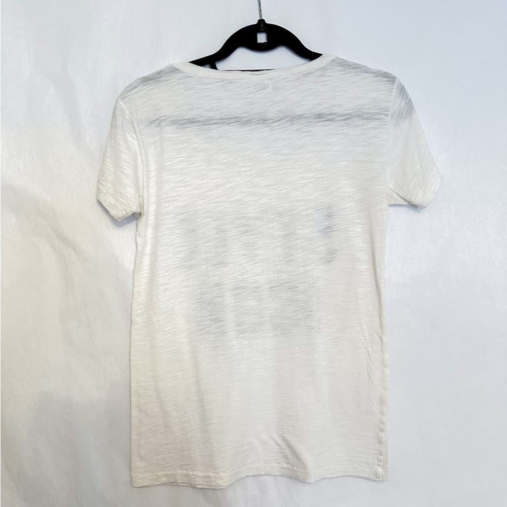 Victoria’s Secret PINK Y2K Style Icon Rhinestone Graphic Burnout TShirt White XS - Thumbnail 2