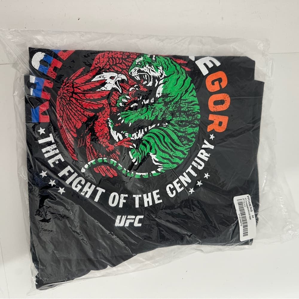 NWT UFC Fanatics Khabib McGregor Fight of the Century Tee UFC 229 Medium Black - Thumbnail 10