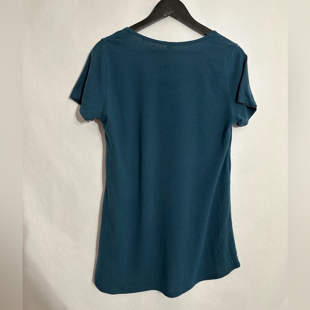 LuLaRoe Classic Tee Short Sleeve T-Shirt Size Medium 10-12 Dark Teal SEE NOTE - Thumbnail 4