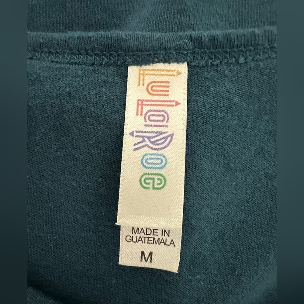 LuLaRoe Classic Tee Short Sleeve T-Shirt Size Medium 10-12 Dark Teal SEE NOTE - Thumbnail 3