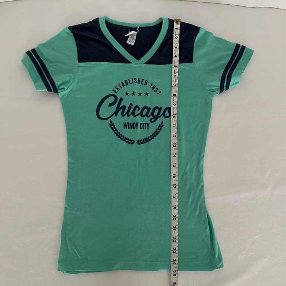 Ace Apparels Chicago Windy City Souvenir Ringer Tee Size Small - Thumbnail 6
