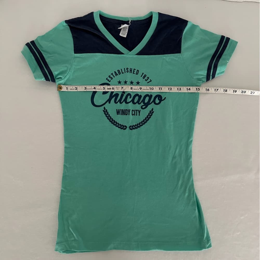 Ace Apparels Chicago Windy City Souvenir Ringer Tee Size Small - Thumbnail 5