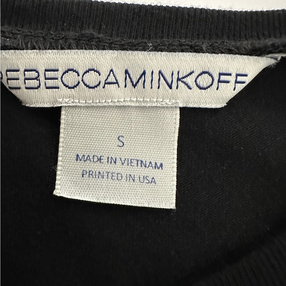 Rebecca Minkoff Black Graphic Tee Holy Chic Women’s Small Minimalist Luxury - Thumbnail 4