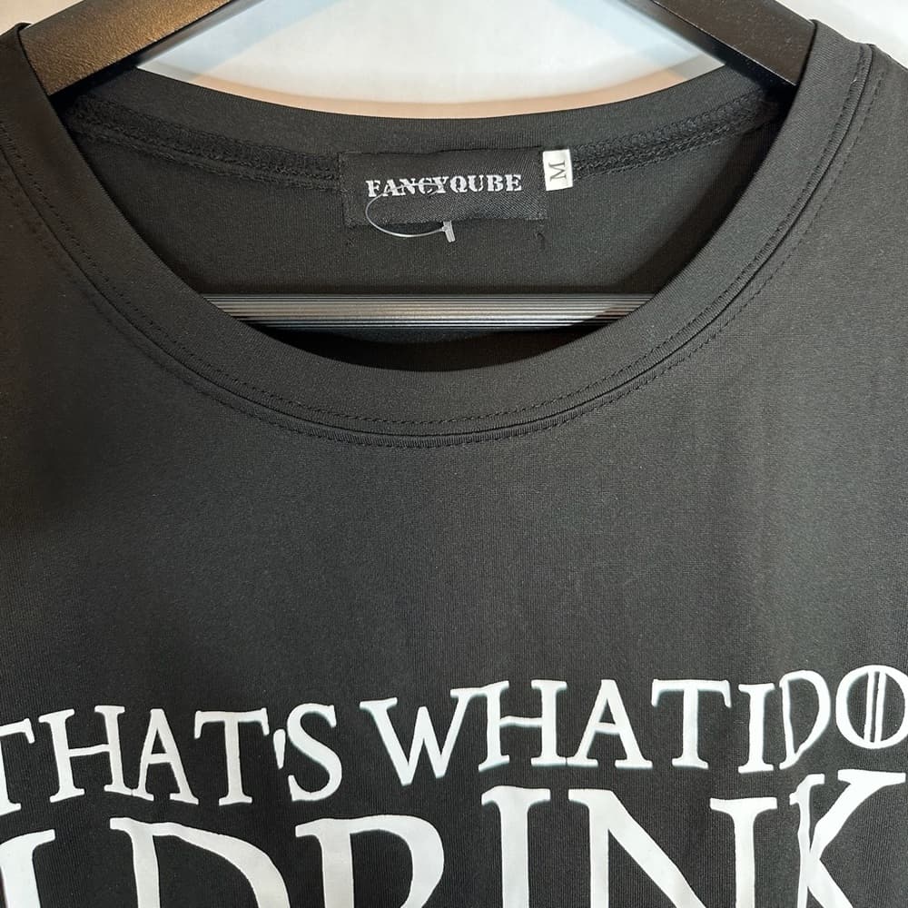Game of Thrones Tyrion Lannister Black Tee I Drink and Know Things Size Medium - Thumbnail 2