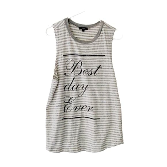 ISSI Best Day Ever Stripe Summer Instagrammable Tank Top - Thumbnail 7