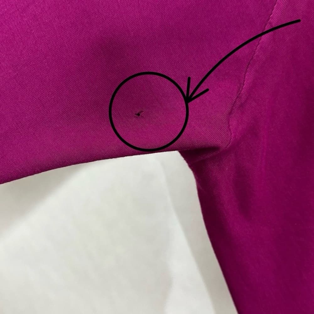 Express Magenta Open Back Drape Long Sleeve Top Size Medium SEE NOTES - Thumbnail 9