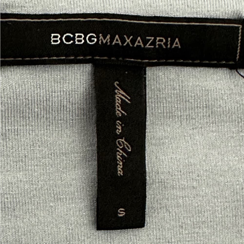 BCBGMAXAZRIA Gennelle Smoke Gray Cutout Long Sleeve Top Size Small - Thumbnail 4