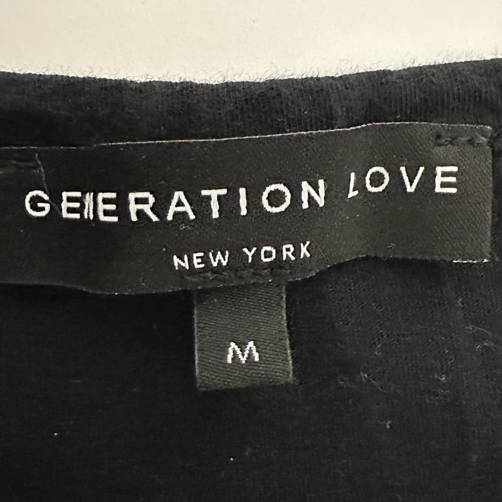 Generation Love Black Skull Tank 100% Pima Cotton Edgy Graphic Size Medium - Thumbnail 11