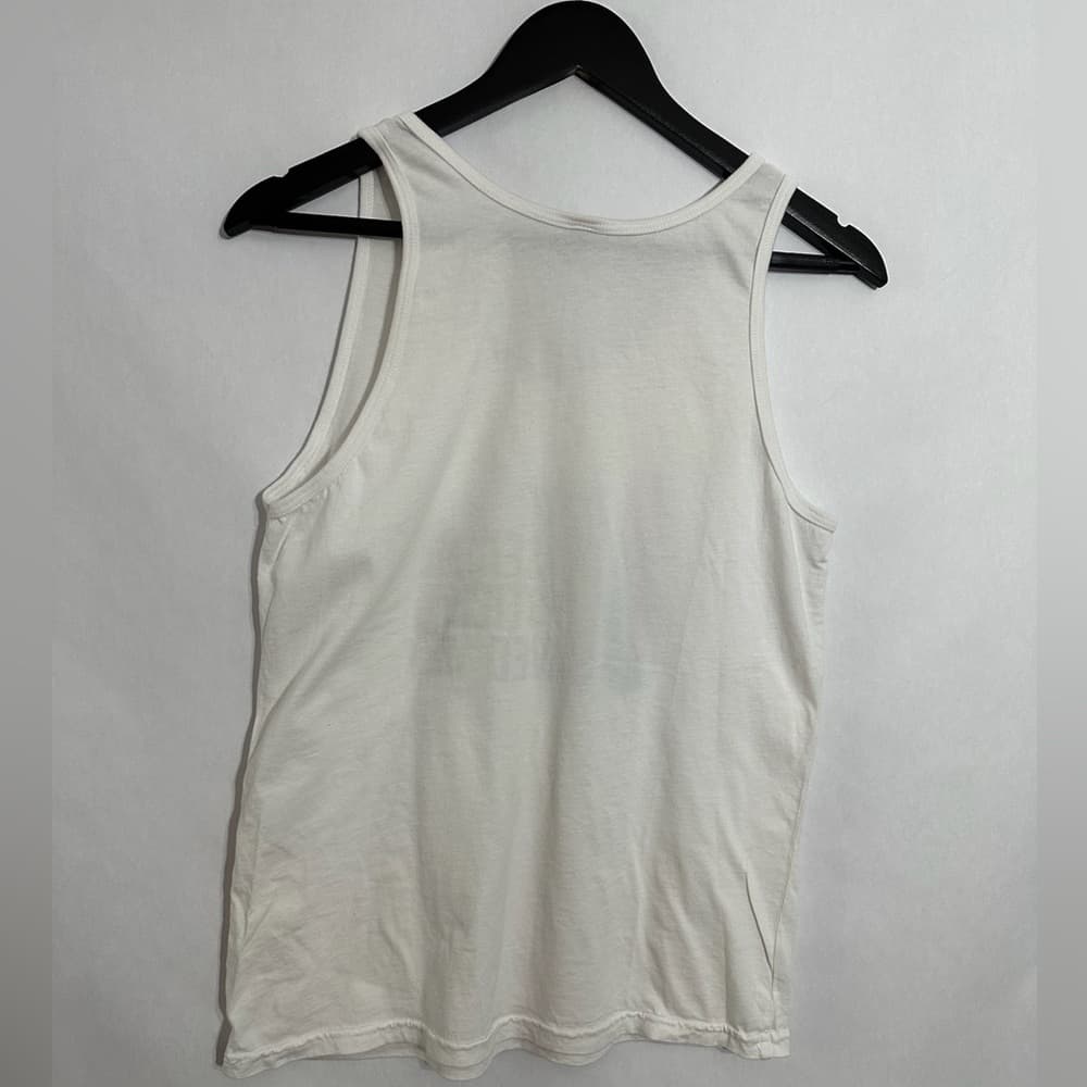 Breakups to Makeup Love Raised Me Lipstick Saved Me White Tank Top Size Small - Thumbnail 3