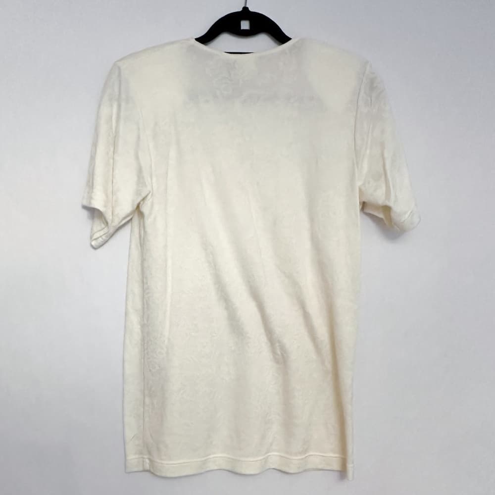 Jason Maxwell Patterned Burnout T-Shirt Short Sleeve Tee Vintage Size Small - Thumbnail 7