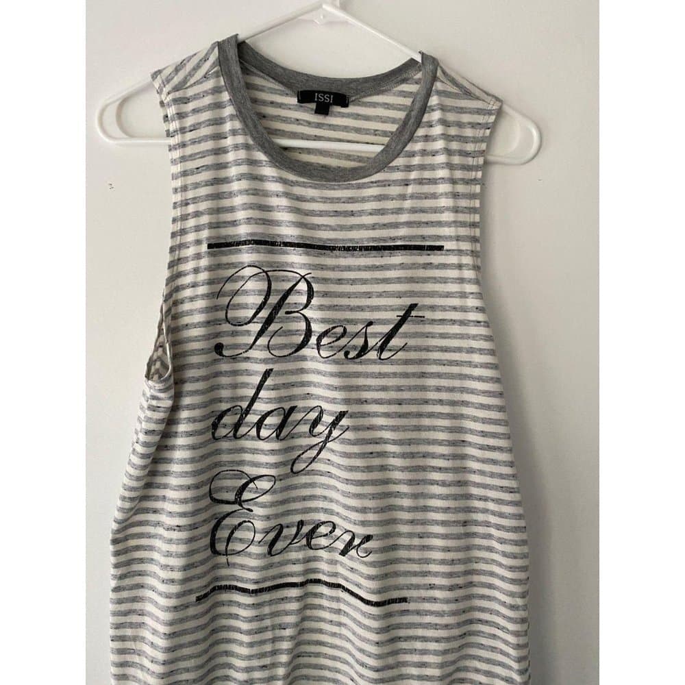 ISSI Best Day Ever Stripe Summer Instagrammable Tank Top - Thumbnail 5
