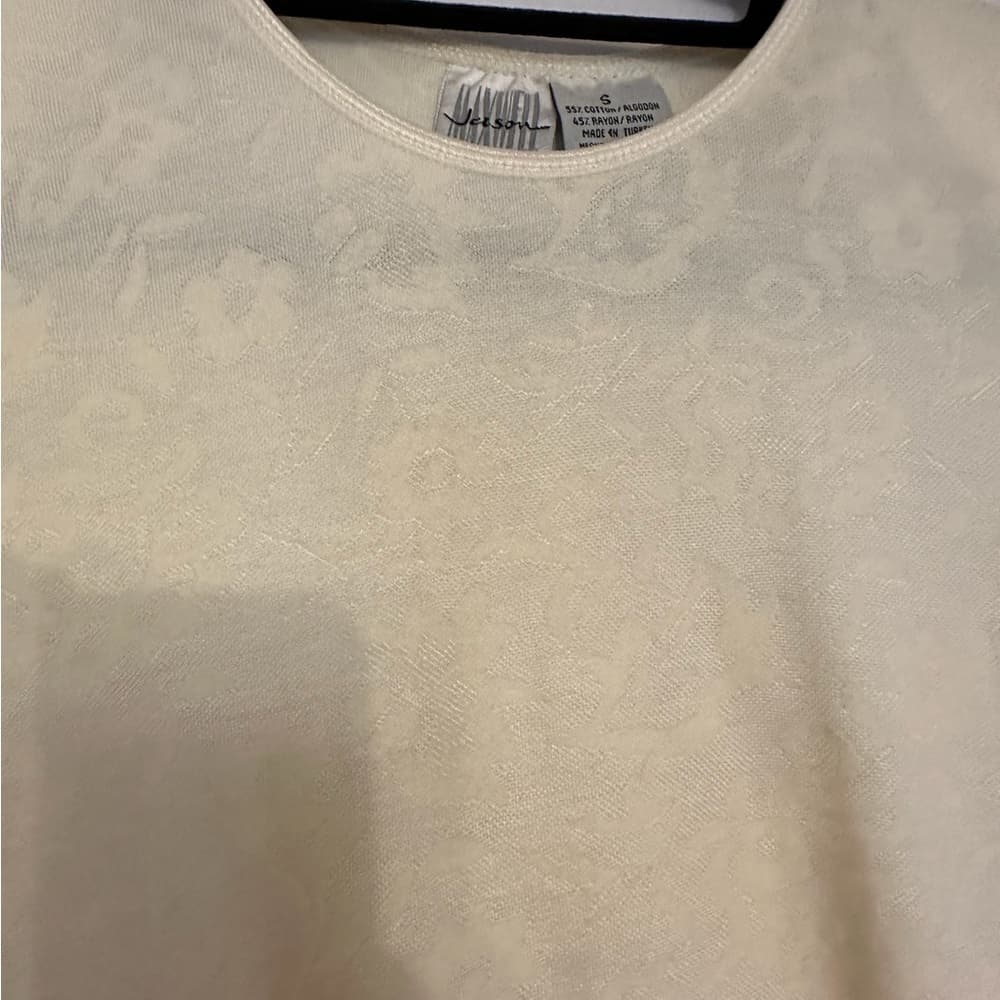 Jason Maxwell Patterned Burnout T-Shirt Short Sleeve Tee Vintage Size Small - Thumbnail 6