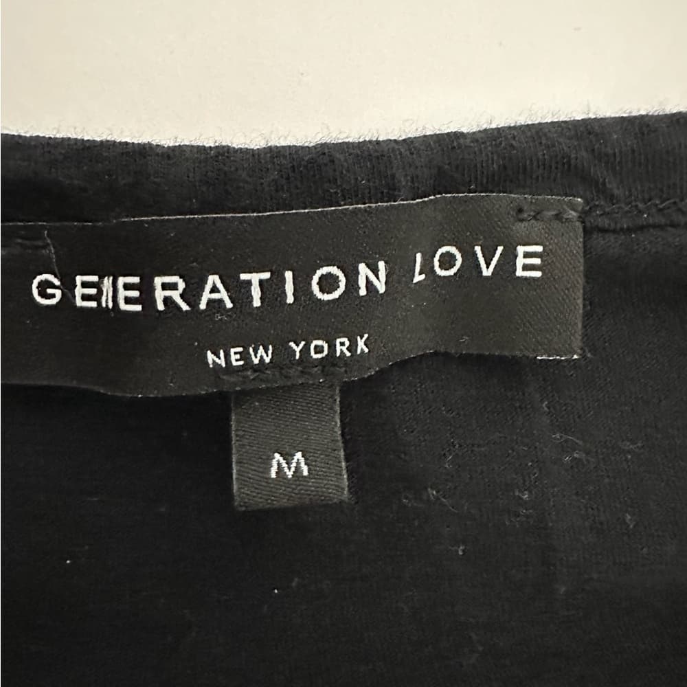 Generation Love Black Skull Tank 100% Pima Cotton Edgy Graphic Size Medium - Thumbnail 2