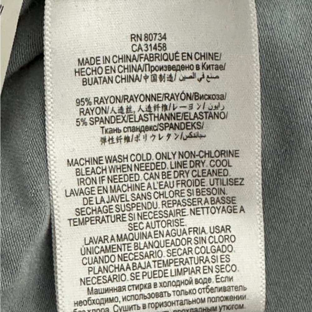 BCBGMAXAZRIA Gennelle Smoke Gray Cutout Long Sleeve Top Size Small - Thumbnail 3