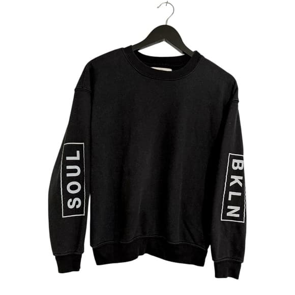 SoulCycle BKLN x SOUL Black Graphic Sweatshirt Size Medium | Brooklyn New York - Thumbnail 10