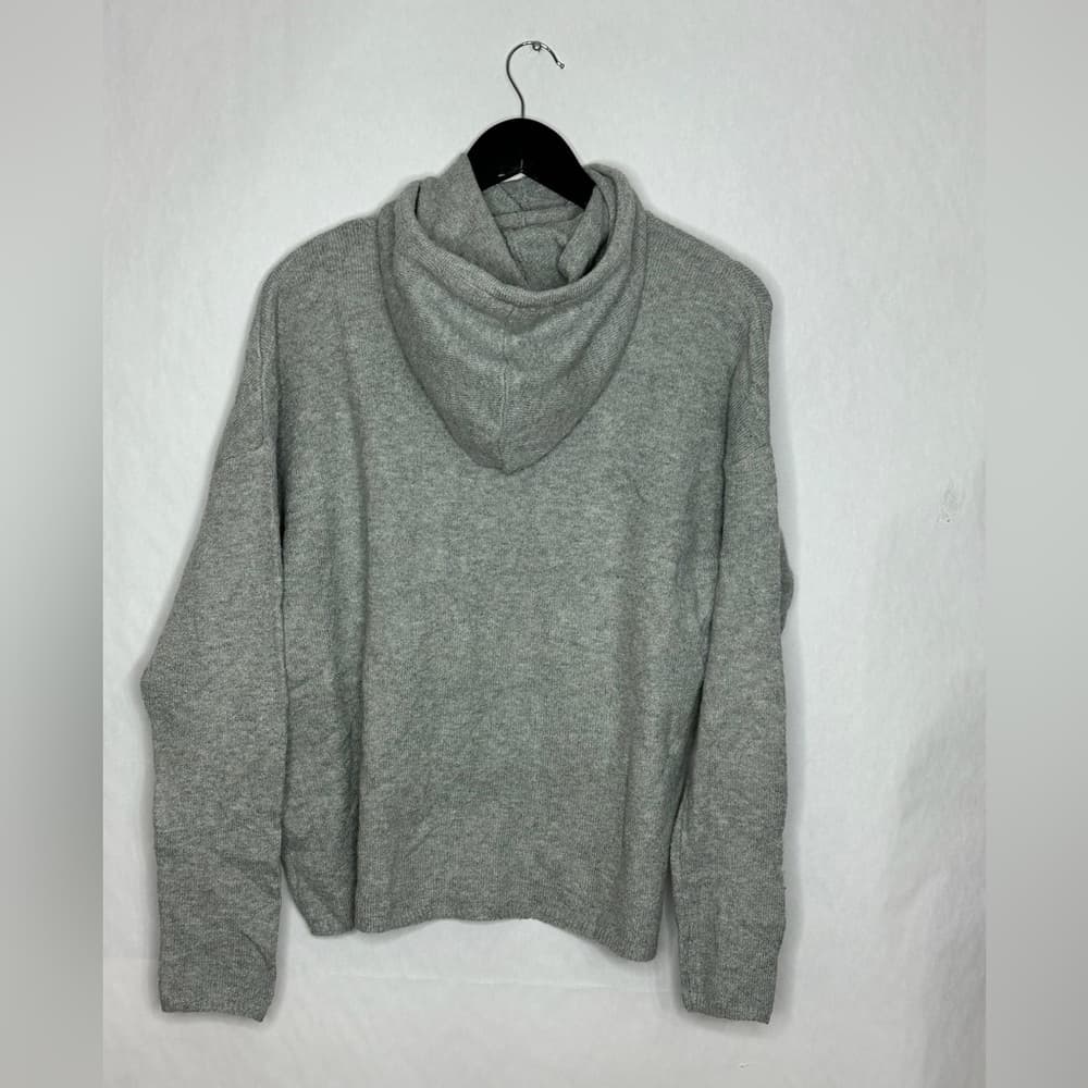 NWT STYLUS Heather Gray Knit Hoodie Pullover Size Small Cozy Lightweight Casual - Thumbnail 4