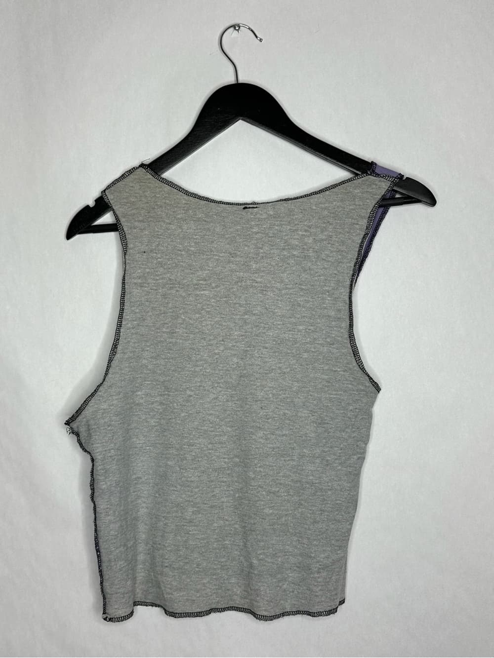 Custom/Reworked Harley-Davidson Tecumseh MI Y2K Patchwork Tank Top XS Bikercore - Thumbnail 4