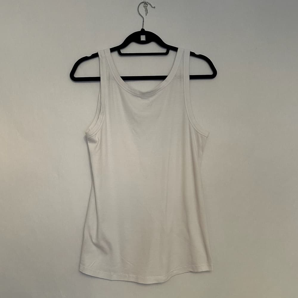 Caslon White Basic Sleeveless Layering Tank Top Women’s Size Large - Thumbnail 3