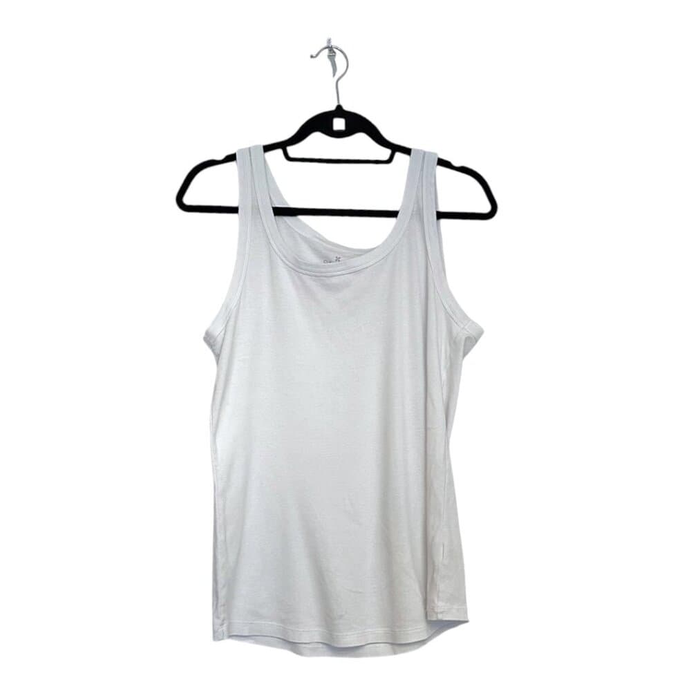 Caslon White Basic Sleeveless Layering Tank Top Women’s Size Large - Thumbnail 4