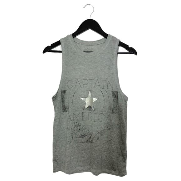 Marvel Captain America Star Graphic Tank Top Size Medium Fandom Superhero - Thumbnail 7