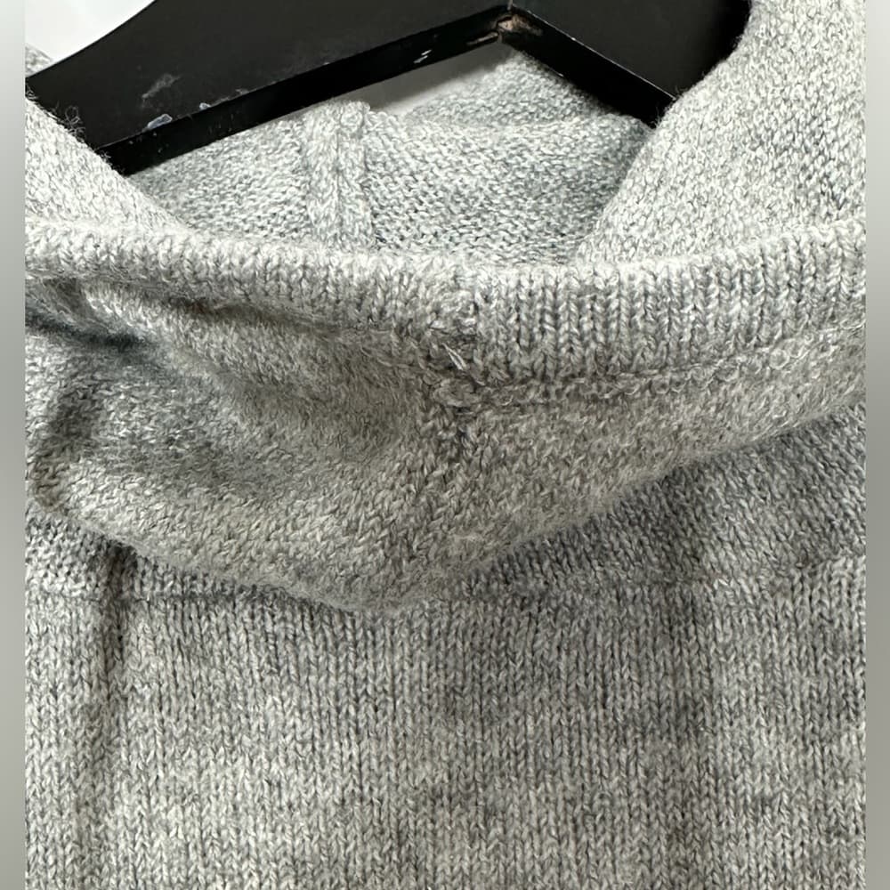 NWT STYLUS Heather Gray Knit Hoodie Pullover Size Small Cozy Lightweight Casual - Thumbnail 5