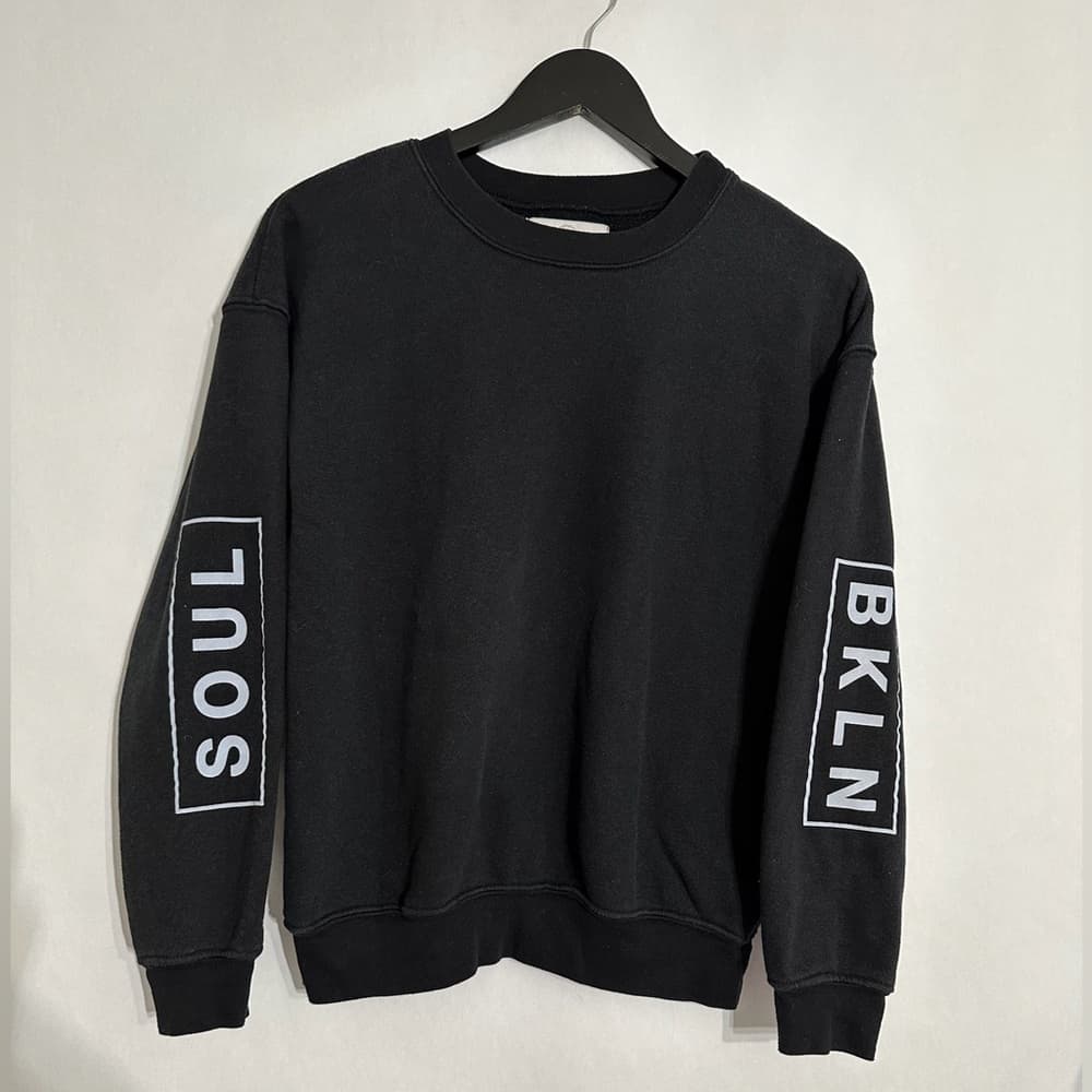 SoulCycle BKLN x SOUL Black Graphic Sweatshirt Size Medium | Brooklyn New York - Thumbnail 4
