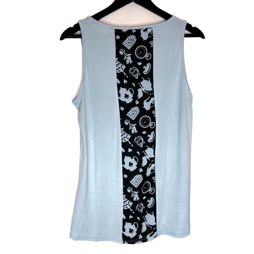 NWT Disney Alice in Wonderland Always Curious Graphic Tank Top Small (Juniors) - Thumbnail 2