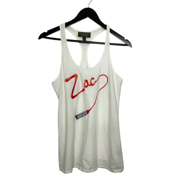 Zac Posen for Target Lipstick Logo Graphic Racerback Tank Top Size Medium - Thumbnail 9