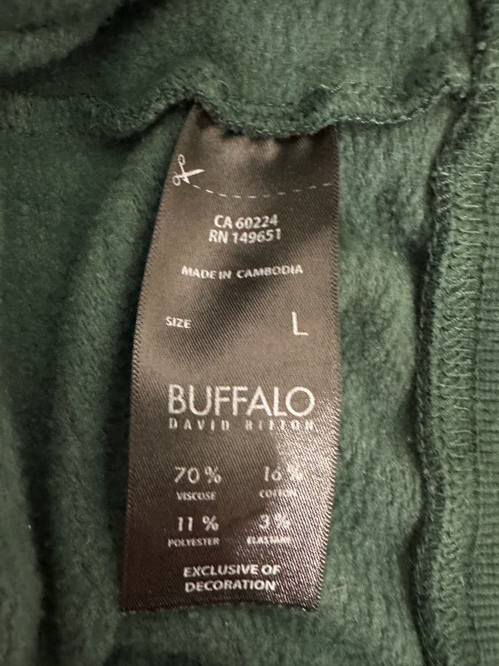 Buffalo David Bitton Hoodie Pullover Cozy Lounge Sweatshirt Size Large Lougewear - Thumbnail 3