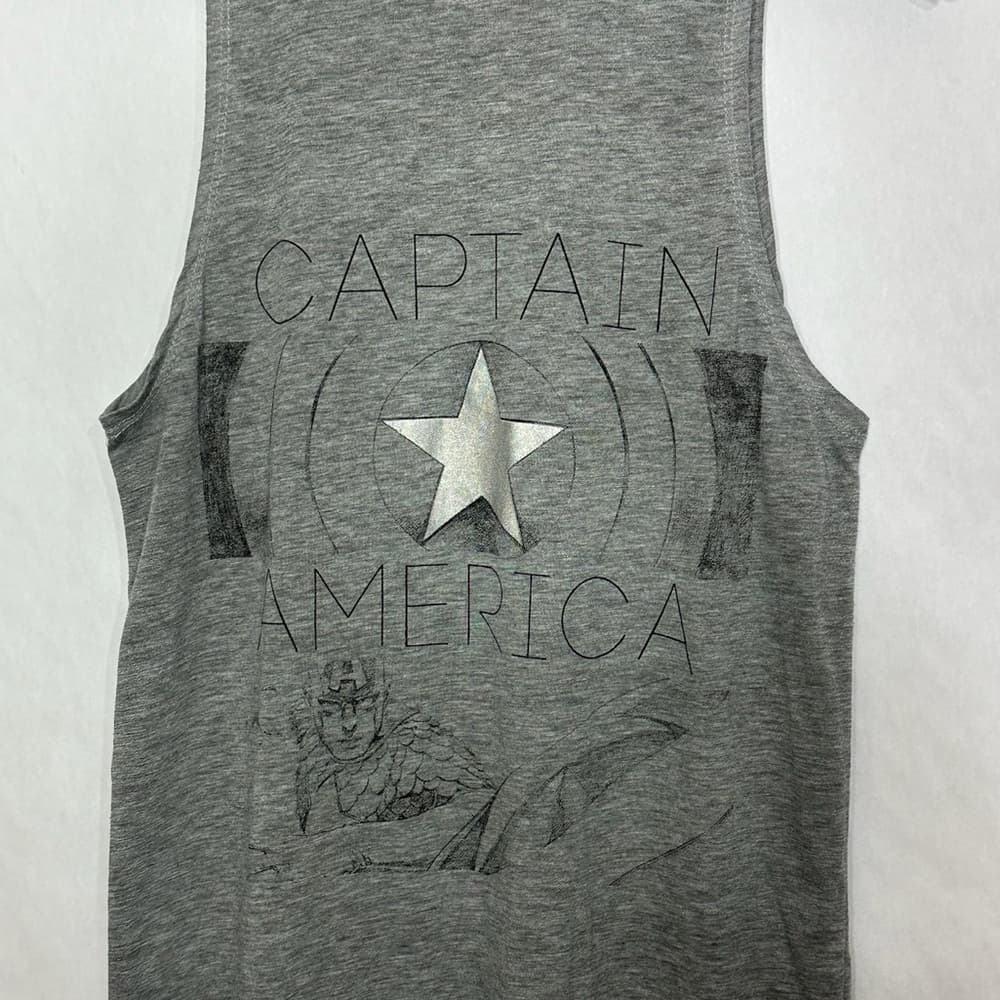 Marvel Captain America Star Graphic Tank Top Size Medium Fandom Superhero