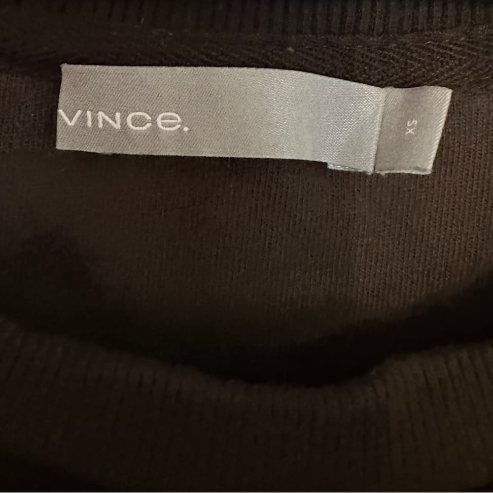 Vince Brown Velour Crewneck Pullover Longsleeve Sweatshirt X-Small Loungewear - Thumbnail 7