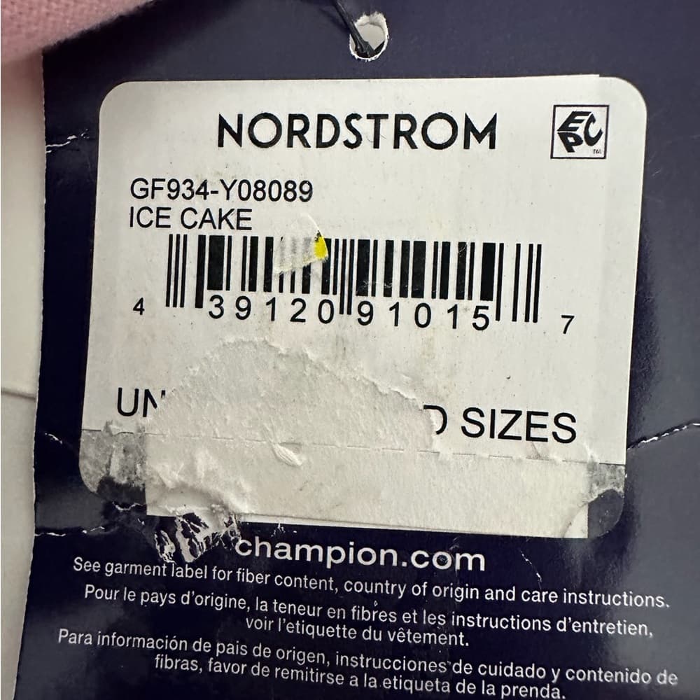 NWT Champion Powerblend Ice Cake Pink Graphic Logo Hoodie Women Small SEE NOTES - Thumbnail 9