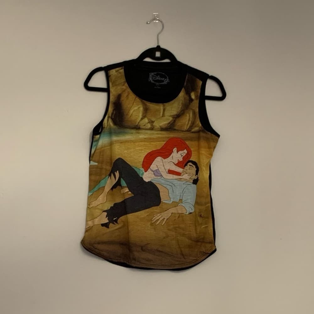 Disney Ariel The Little Mermaid Prince Eric Beach Tank Top Size Small Juniors - Thumbnail 5