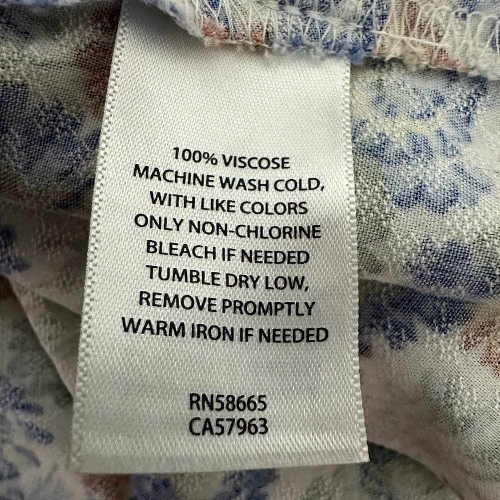 NWT Treasure & Bond Floral Peasant Blouse Cottagecore Boho Size Medium Bohemian - Thumbnail 5